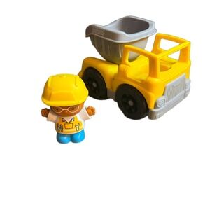 Playgo Mini Wheels Yellow Construction Worker Dump Truck with Driver Figure